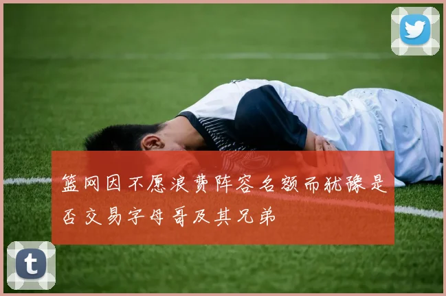 篮网因不愿浪费阵容名额而犹豫是否交易字母哥及其兄弟